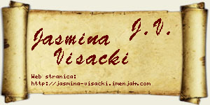 Jasmina Višacki vizit kartica